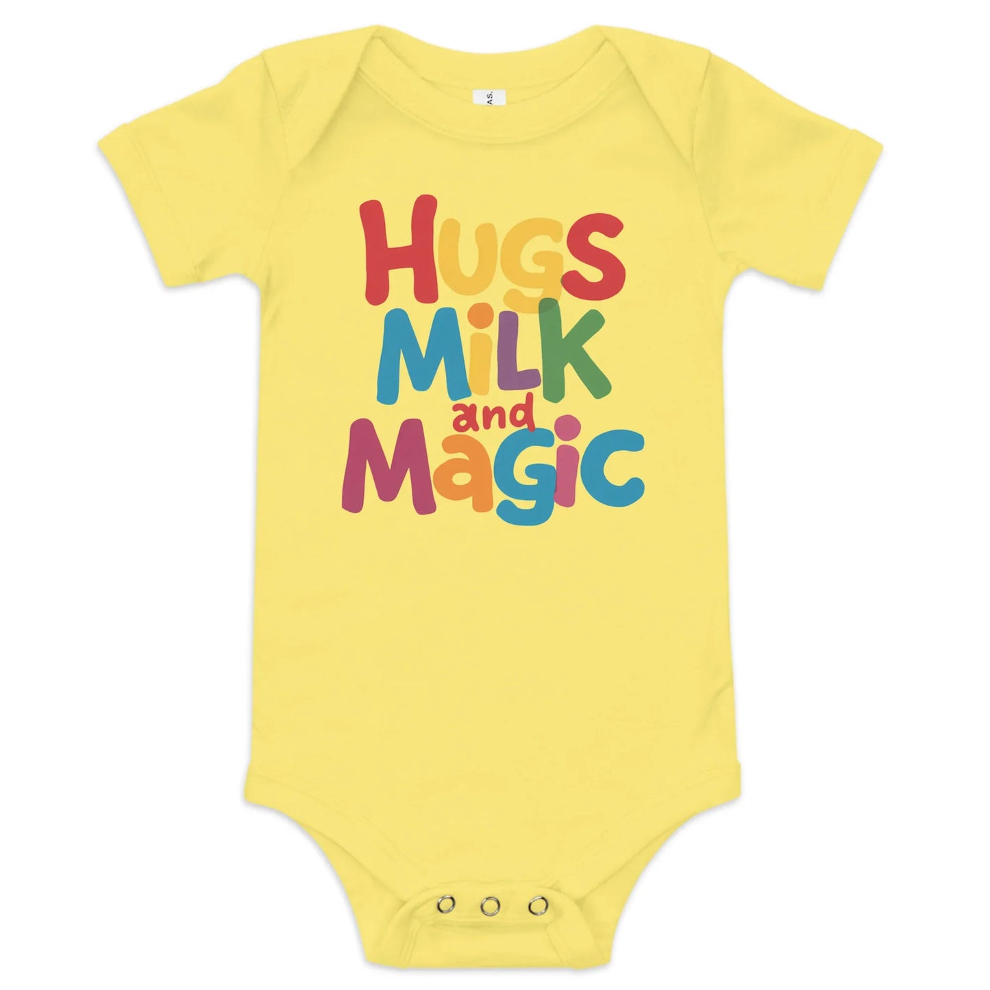 Hugs Milk And Magic | Baby Short Sleeve One Piece - AwRans Clothing