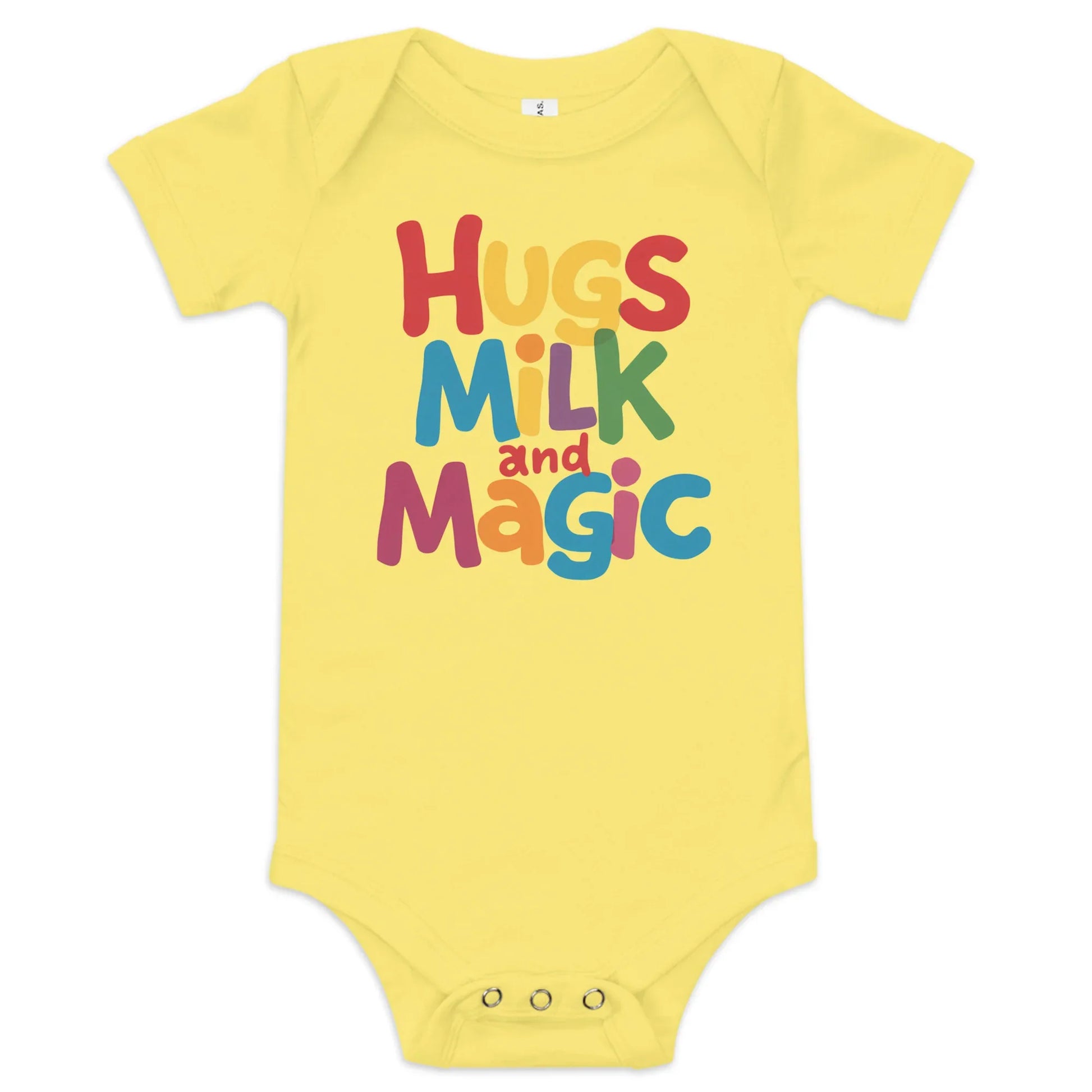 Hugs Milk And Magic | Baby Short Sleeve One Piece - AwRans Clothing