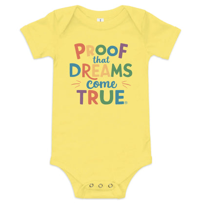 Proof That Dreams Come True | Baby Short Sleeve One Piece - AwRans Clothing