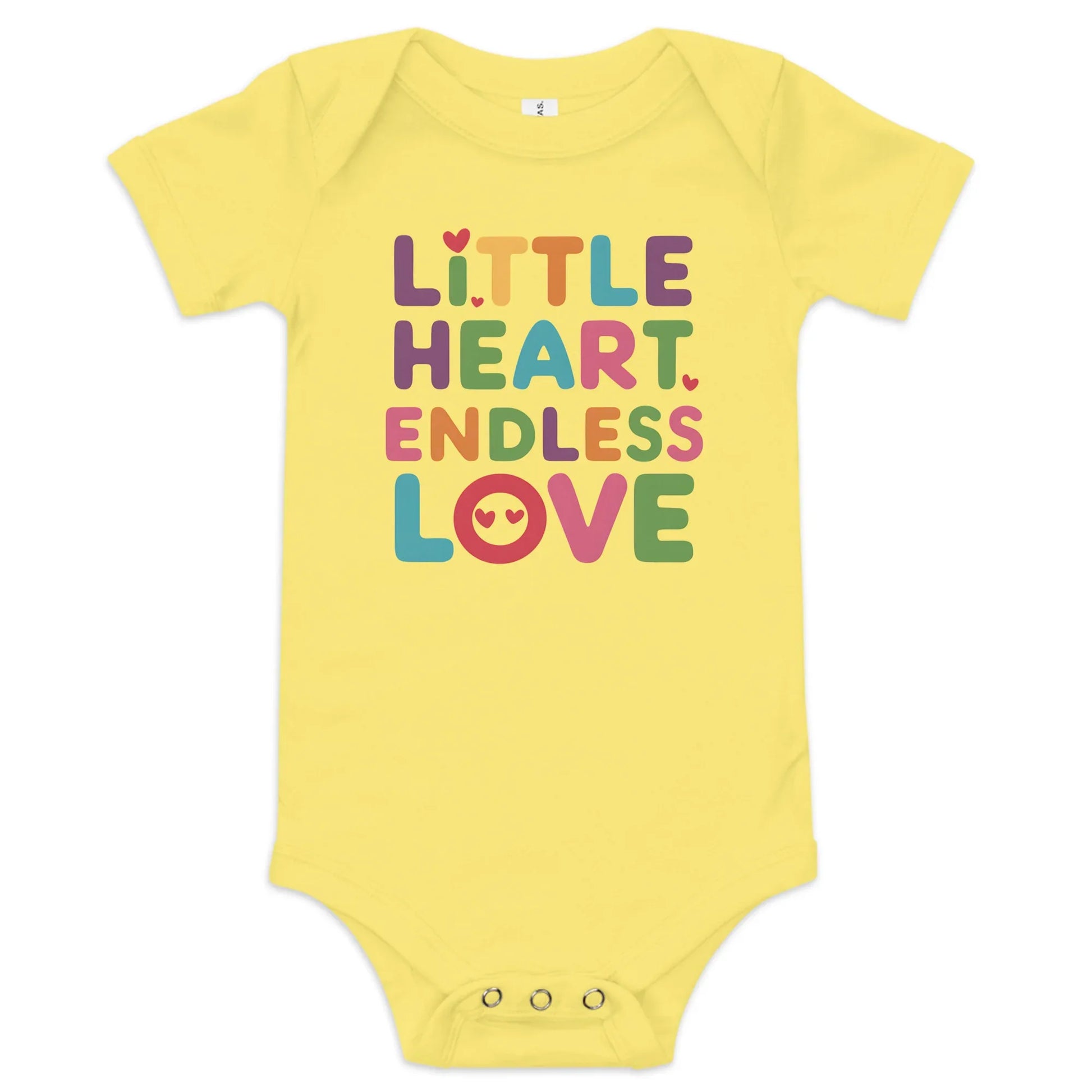 Little Heart Endless Love | Baby Short Sleeve One Piece - AwRans Clothing