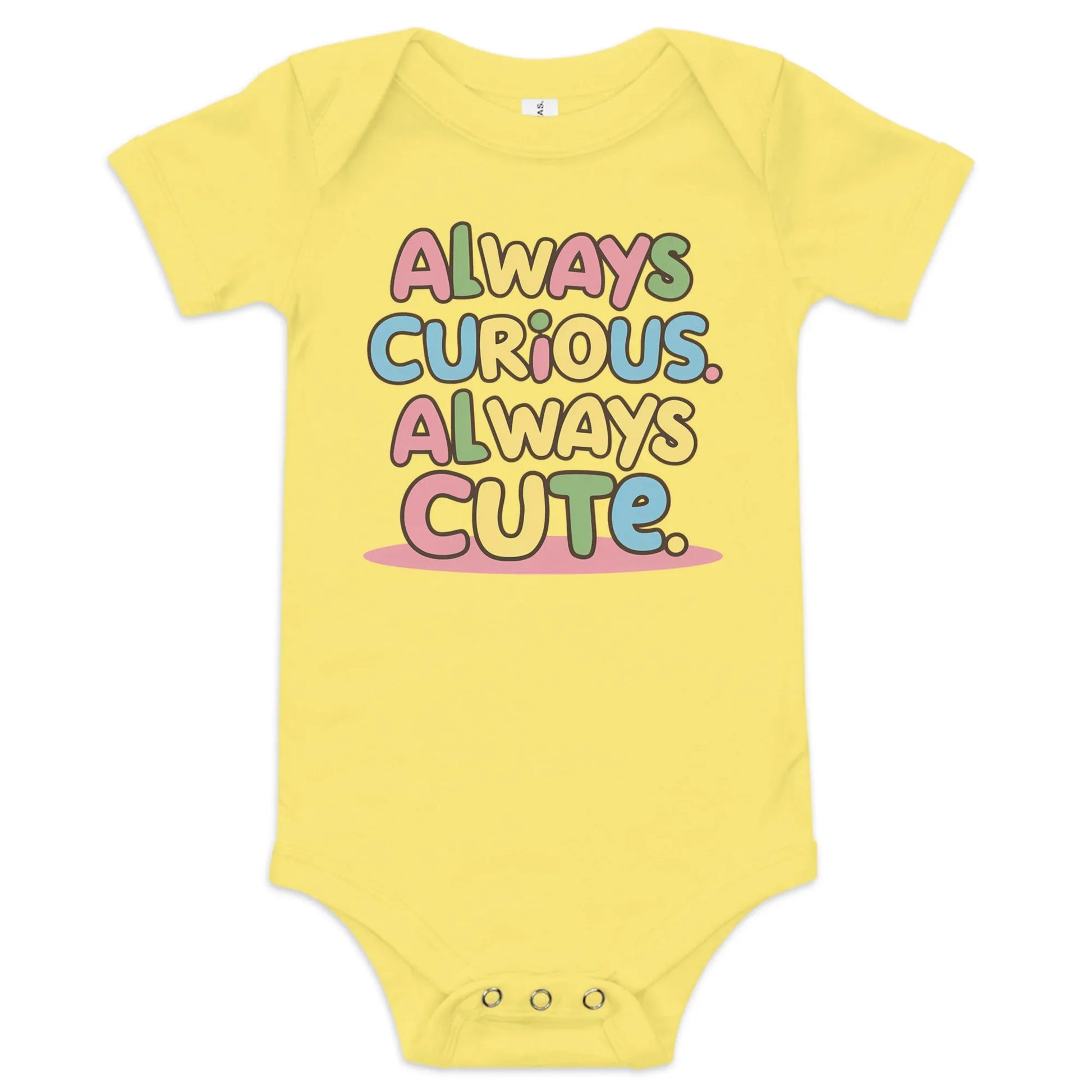 Always Curious Always Cute | Baby Short Sleeve One Piece - AwRans Clothing