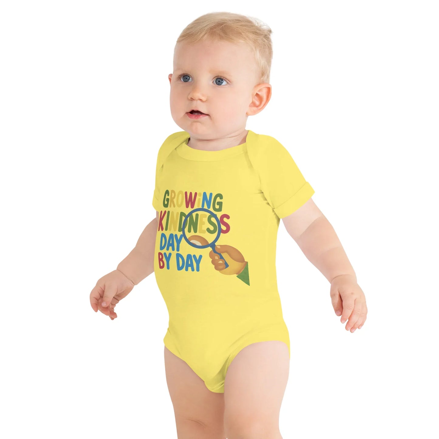 Growing Kindness Day By Day | Baby Short Sleeve One Piece - AwRans Clothing
