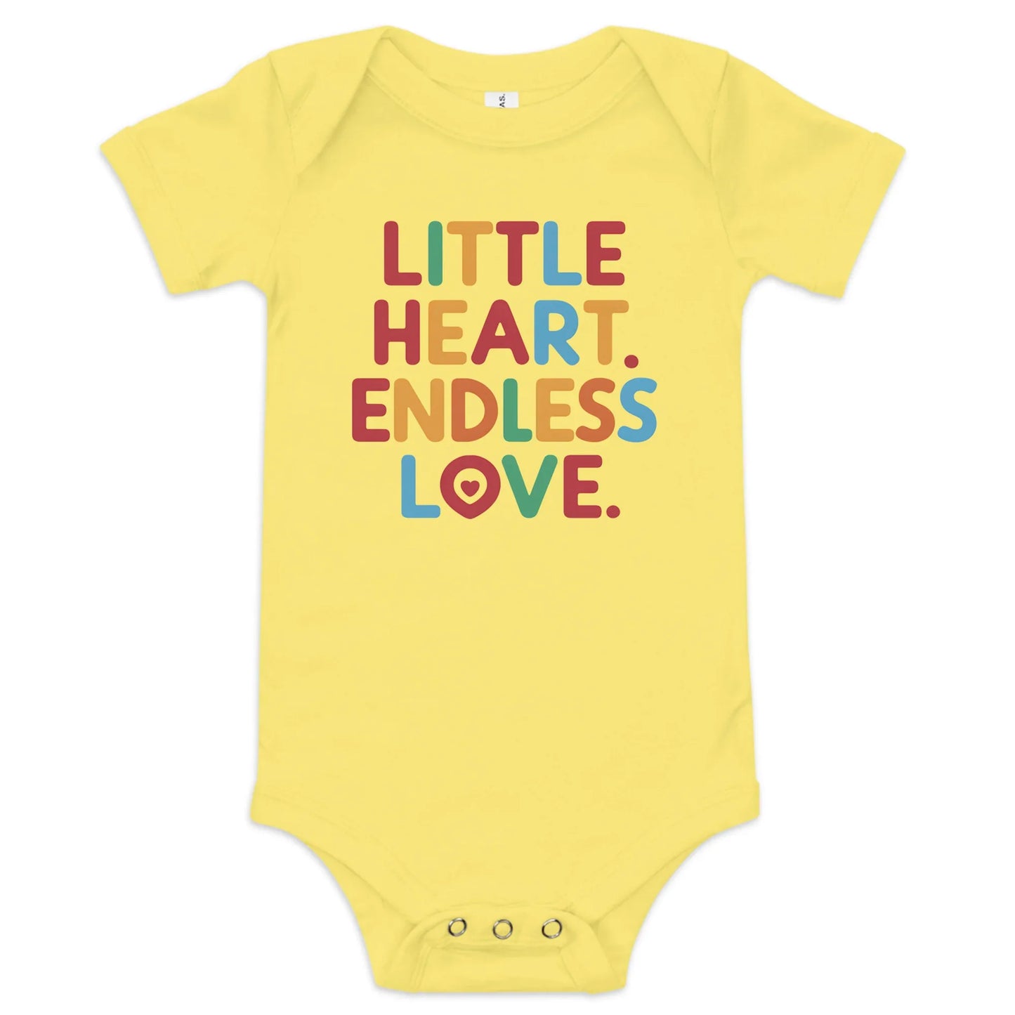 Little Heart Endless Love | Baby Short Sleeve One Piece - AwRans Clothing