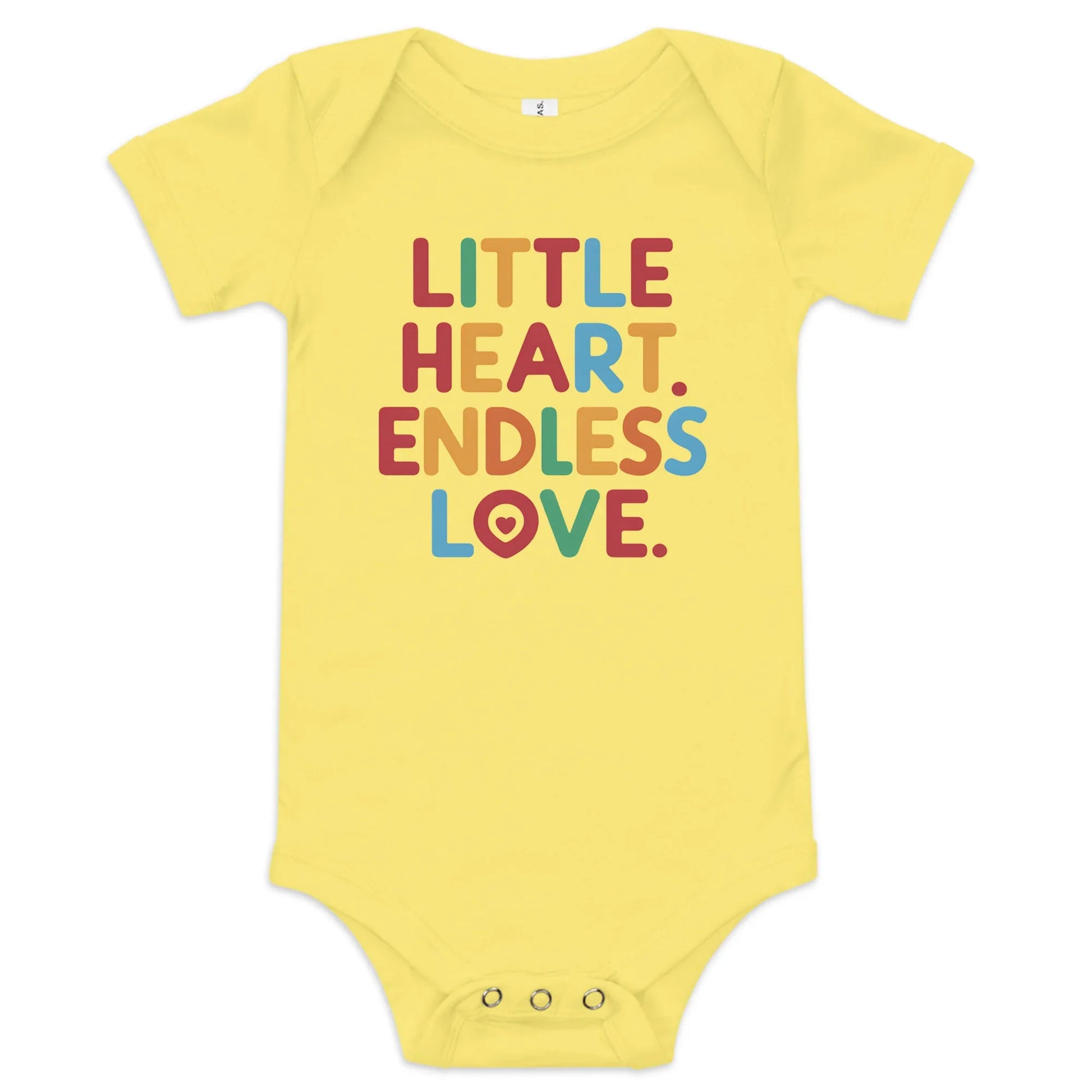 Little Heart Endless Love | Baby Short Sleeve One Piece - AwRans Clothing