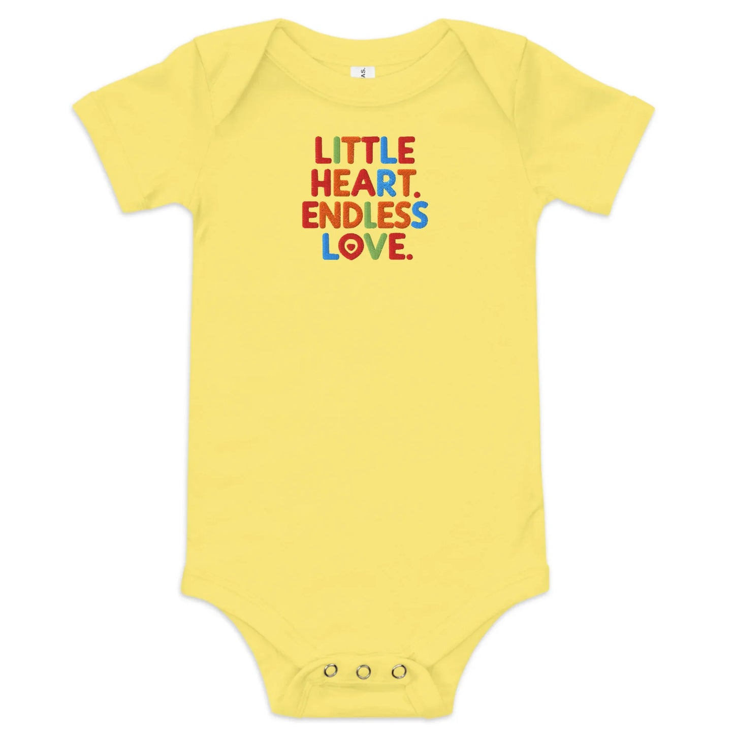 Little Heart Endless Love | Baby Short Sleeve One Piece - AwRans Clothing