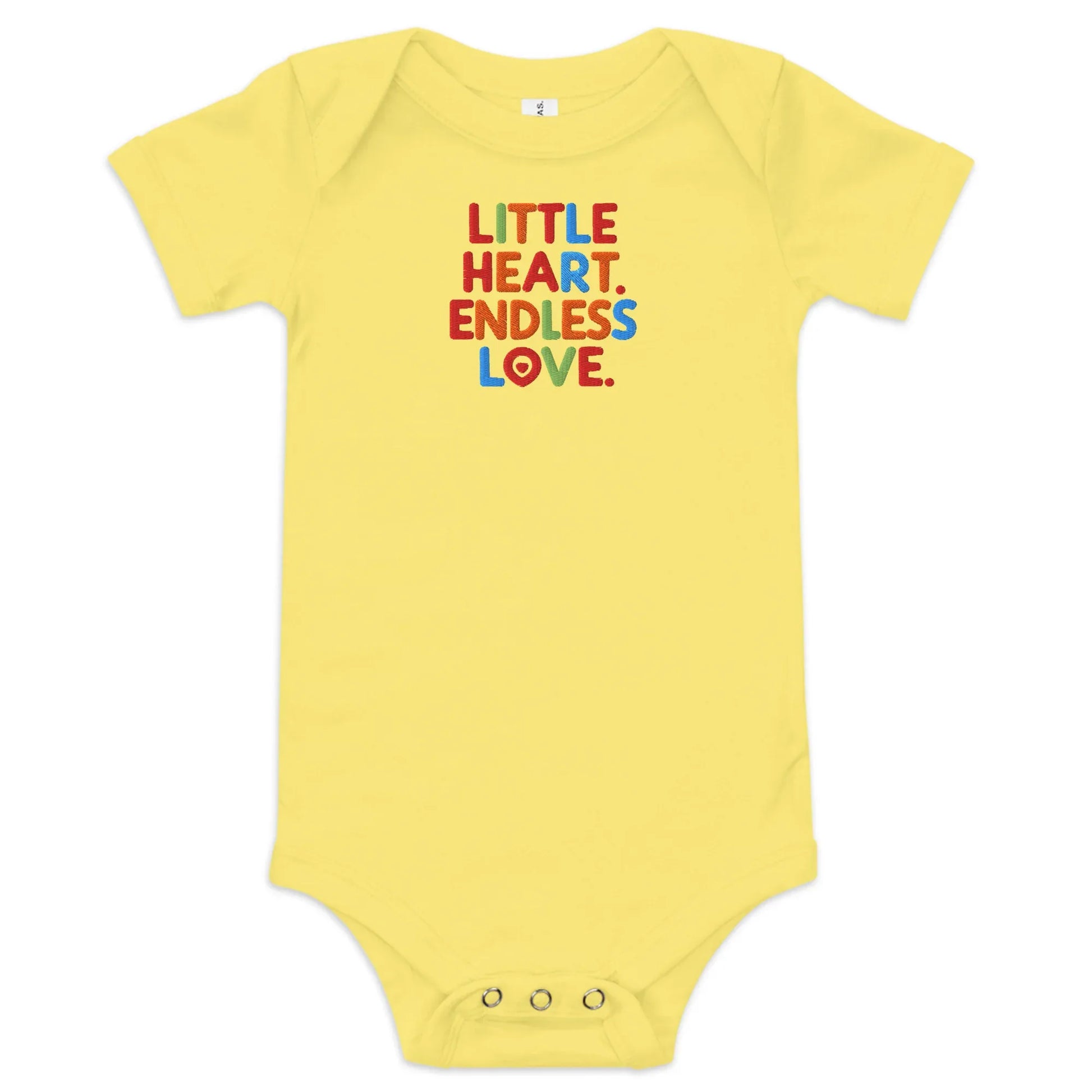 Little Heart Endless Love | Baby Short Sleeve One Piece - AwRans Clothing