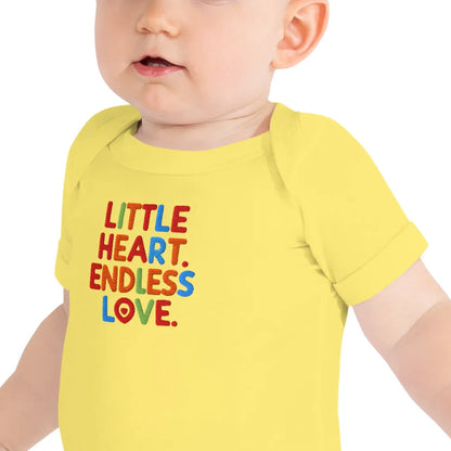 Little Heart Endless Love | Baby Short Sleeve One Piece - AwRans Clothing