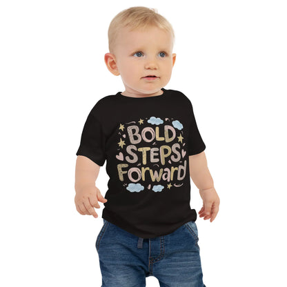 Baby Jersey Short Sleeve Tee | Bold Steps Forward - AwRans Clothing
