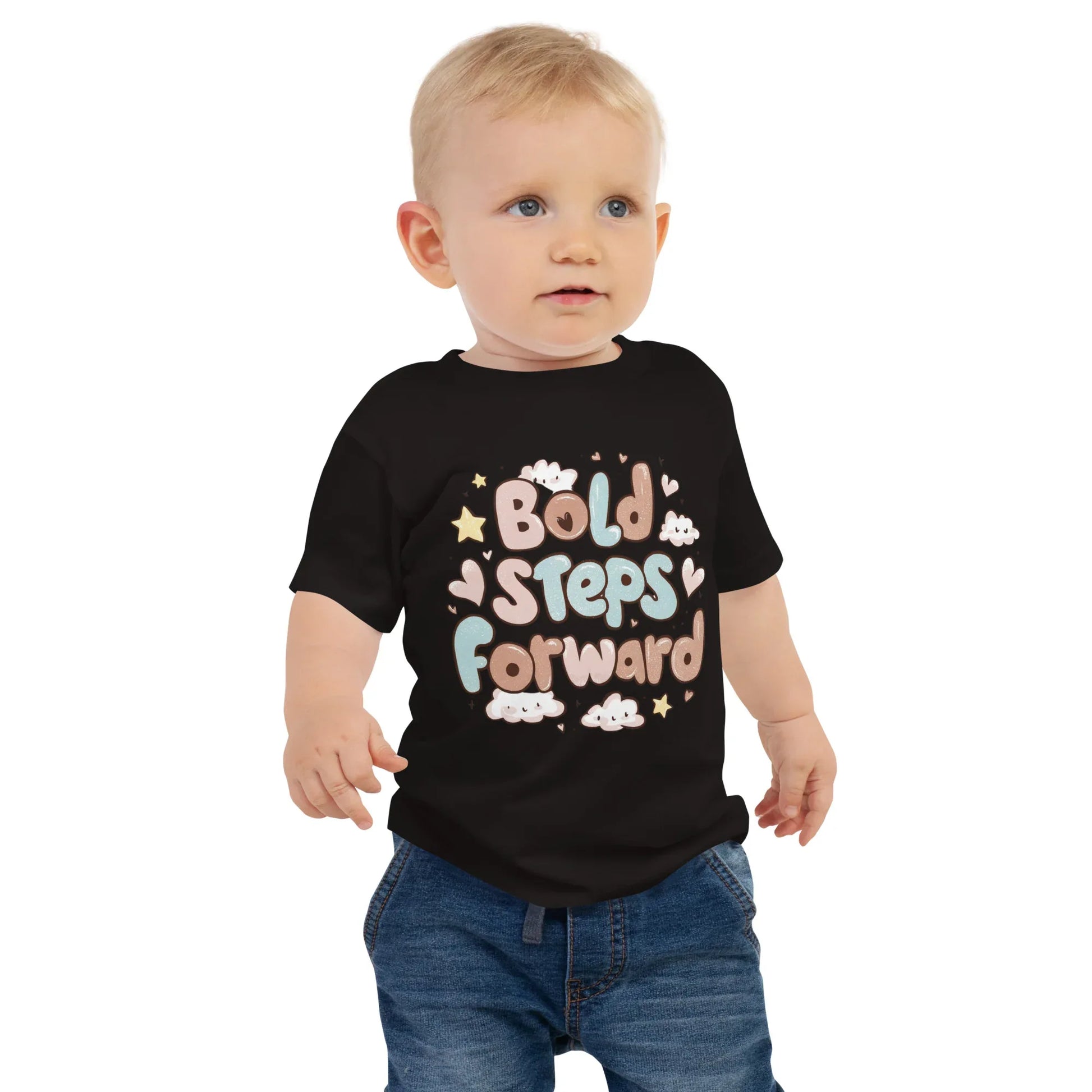 Baby Jersey Short Sleeve Tee | Bold Steps Forward - AwRans Clothing