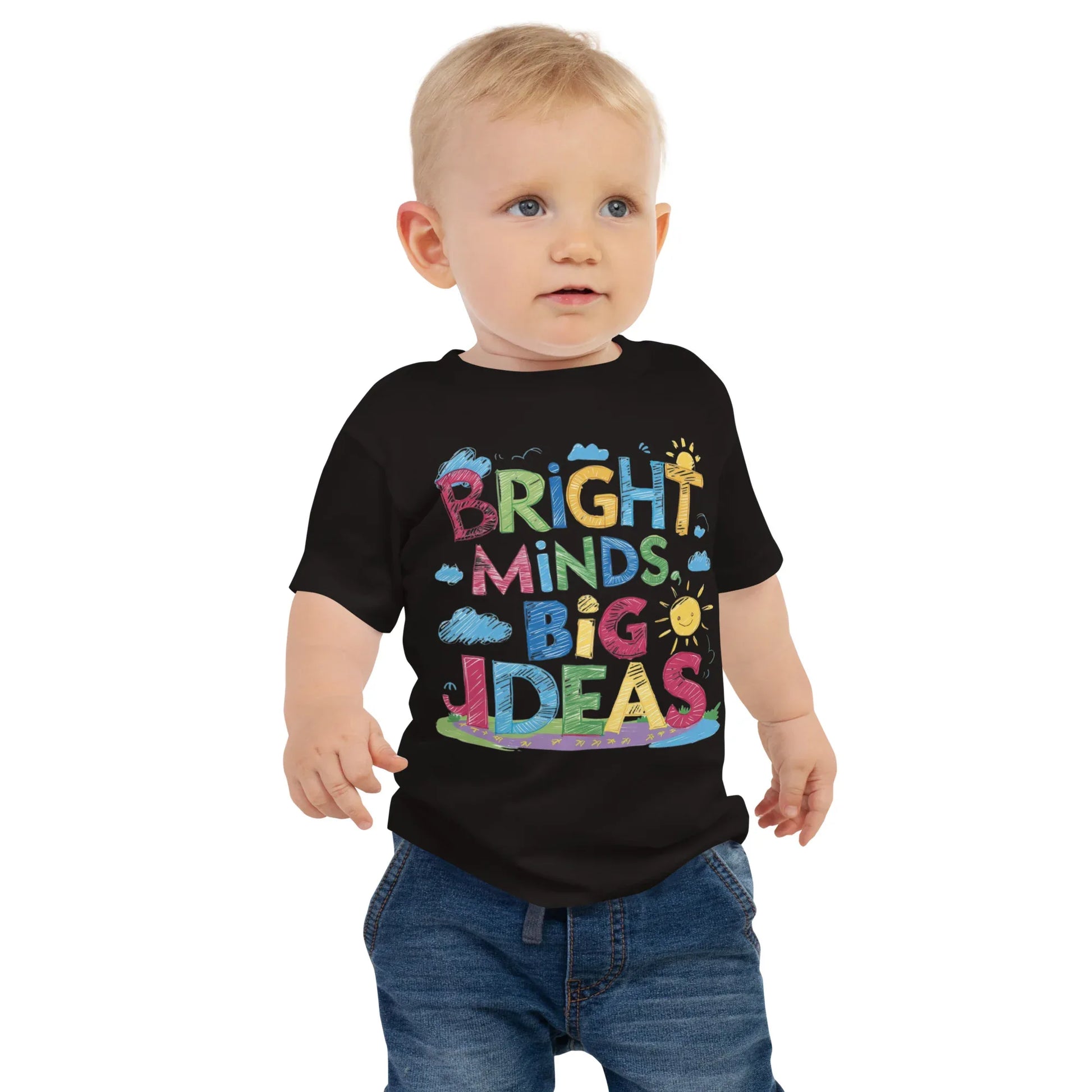 Baby Jersey Short Sleeve Tee | Bright Minds Big Ideas - AwRans Clothing