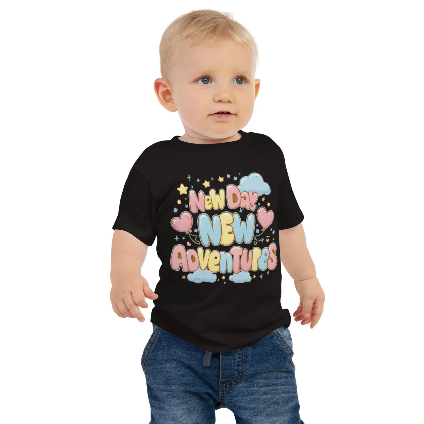 Baby Jersey Short Sleeve Tee | New Day, New Adventures - AwRans Clothing