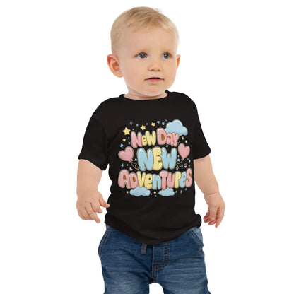 Baby Jersey Short Sleeve Tee | New Day, New Adventures - AwRans Clothing
