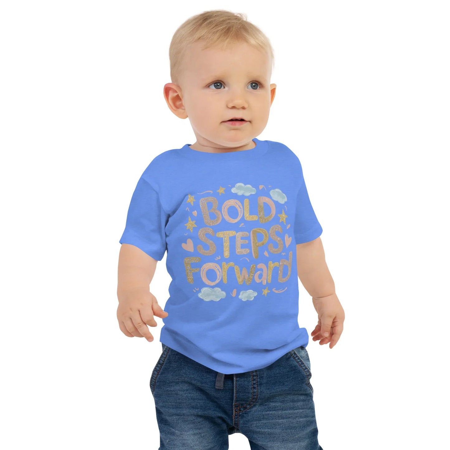 Baby Jersey Short Sleeve Tee | Bold Steps Forward - AwRans Clothing