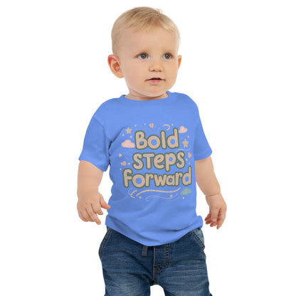 Baby Jersey Short Sleeve Tee | Bold Steps Forward - AwRans Clothing