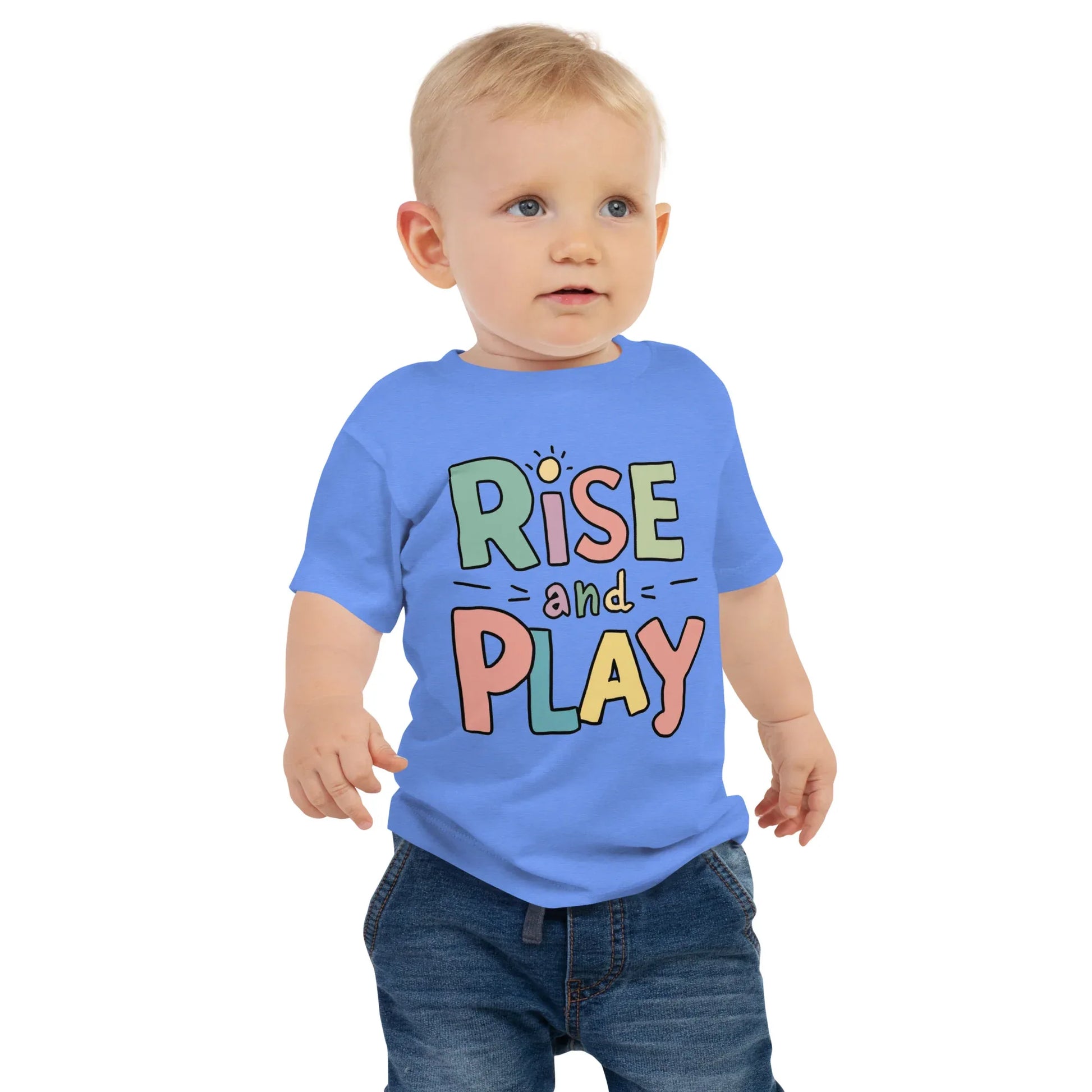Baby Jersey Short Sleeve Tee | Rise And Play - AwRans Clothing