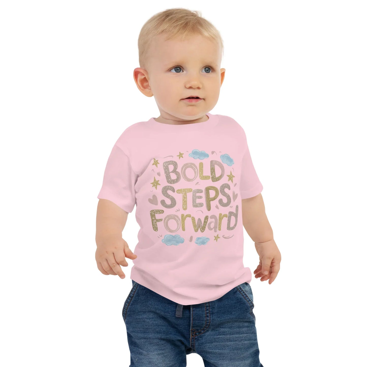Baby Jersey Short Sleeve Tee | Bold Steps Forward - AwRans Clothing