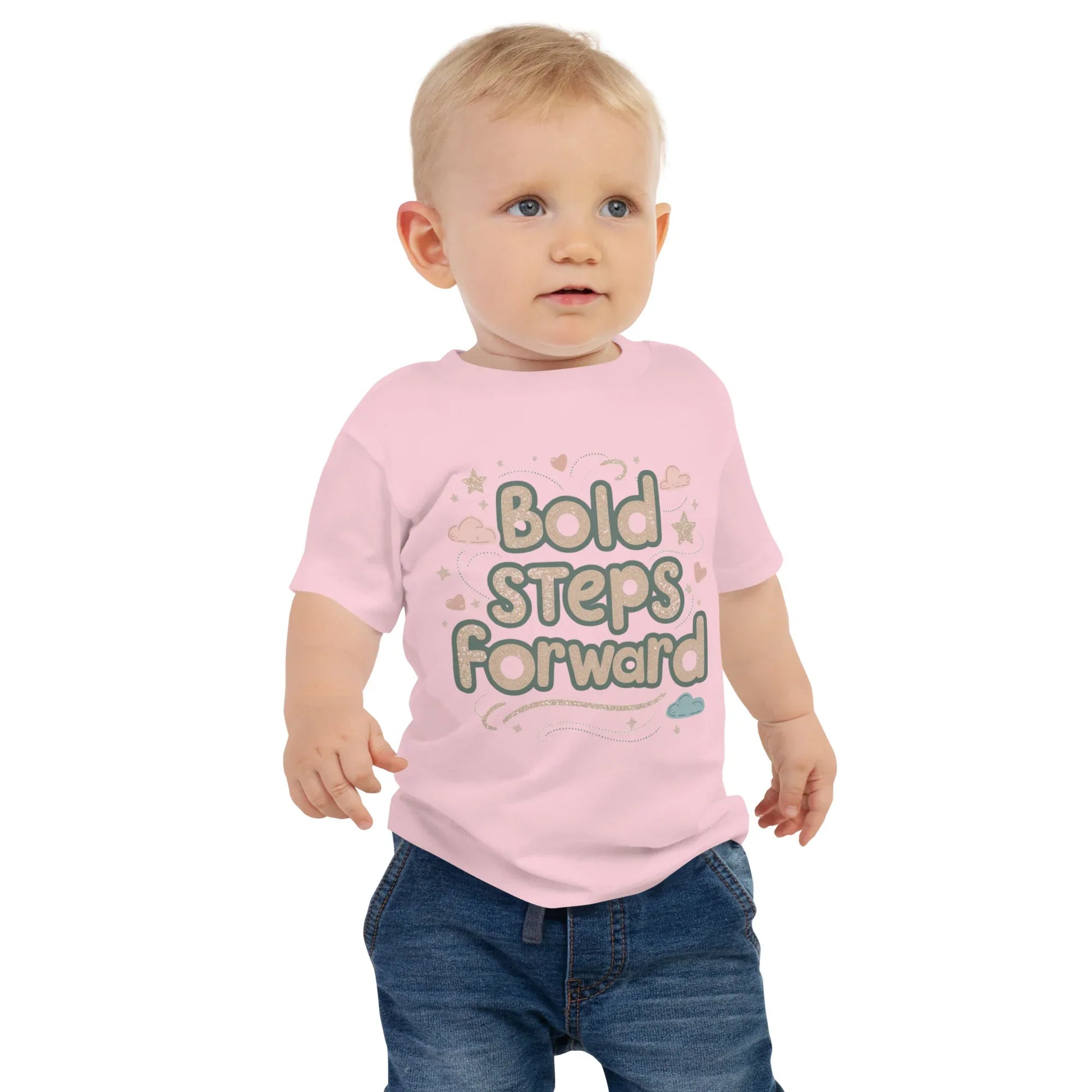 Baby Jersey Short Sleeve Tee | Bold Steps Forward - AwRans Clothing
