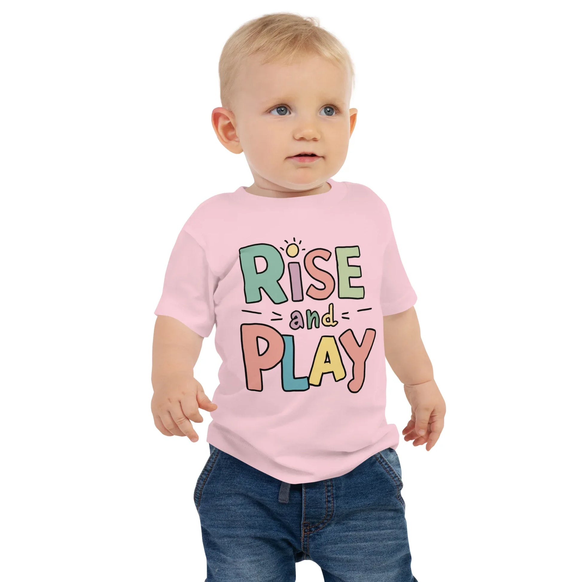 Baby Jersey Short Sleeve Tee | Rise And Play - AwRans Clothing