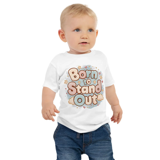 Baby Jersey Short Sleeve Tee | Born To Stand Out - AwRans Clothing