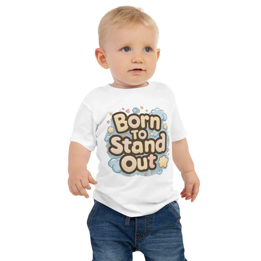Baby Jersey Short Sleeve Tee | Born To Stand Out - AwRans Clothing