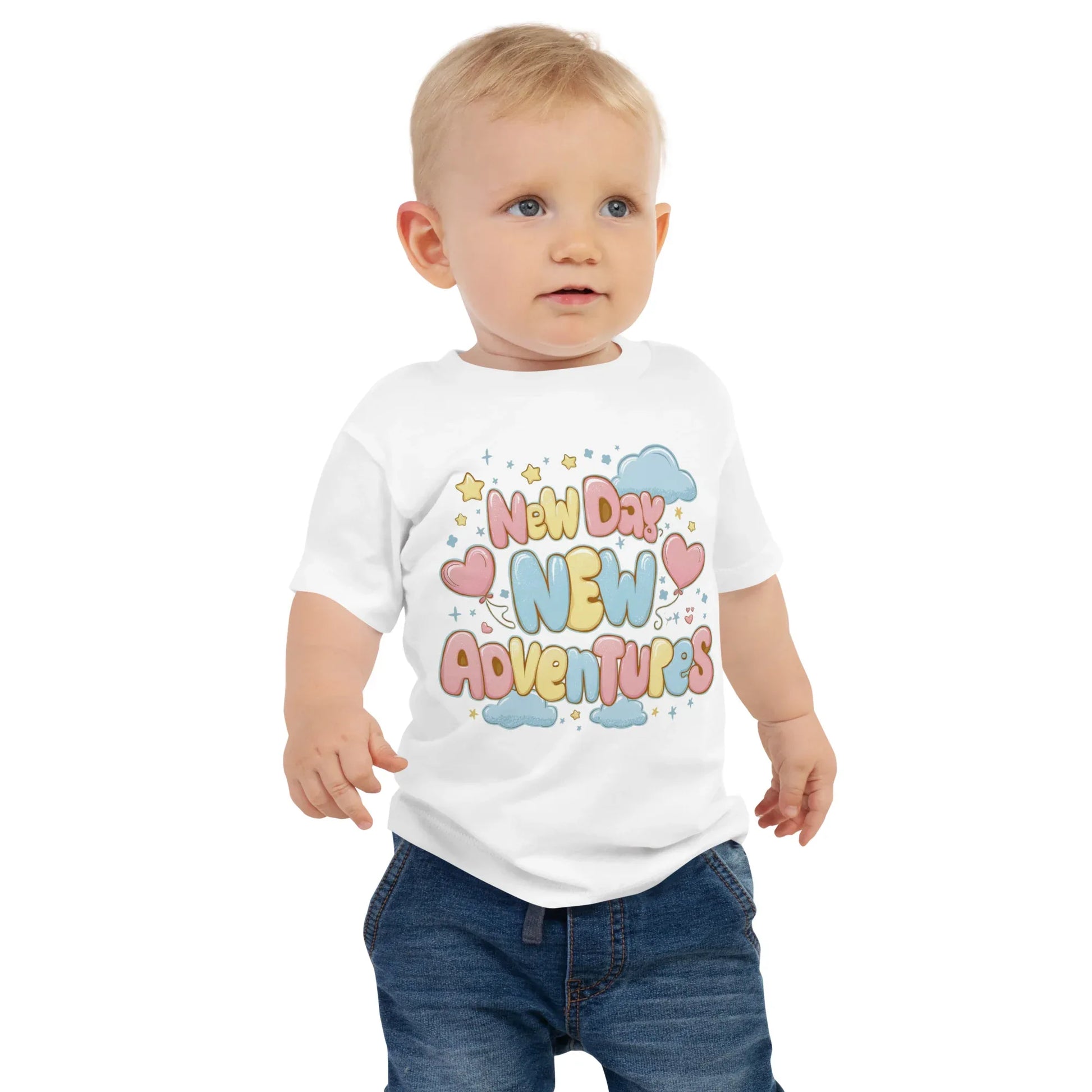 Baby Jersey Short Sleeve Tee | New Day, New Adventures - AwRans Clothing