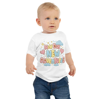 Baby Jersey Short Sleeve Tee | New Day, New Adventures - AwRans Clothing