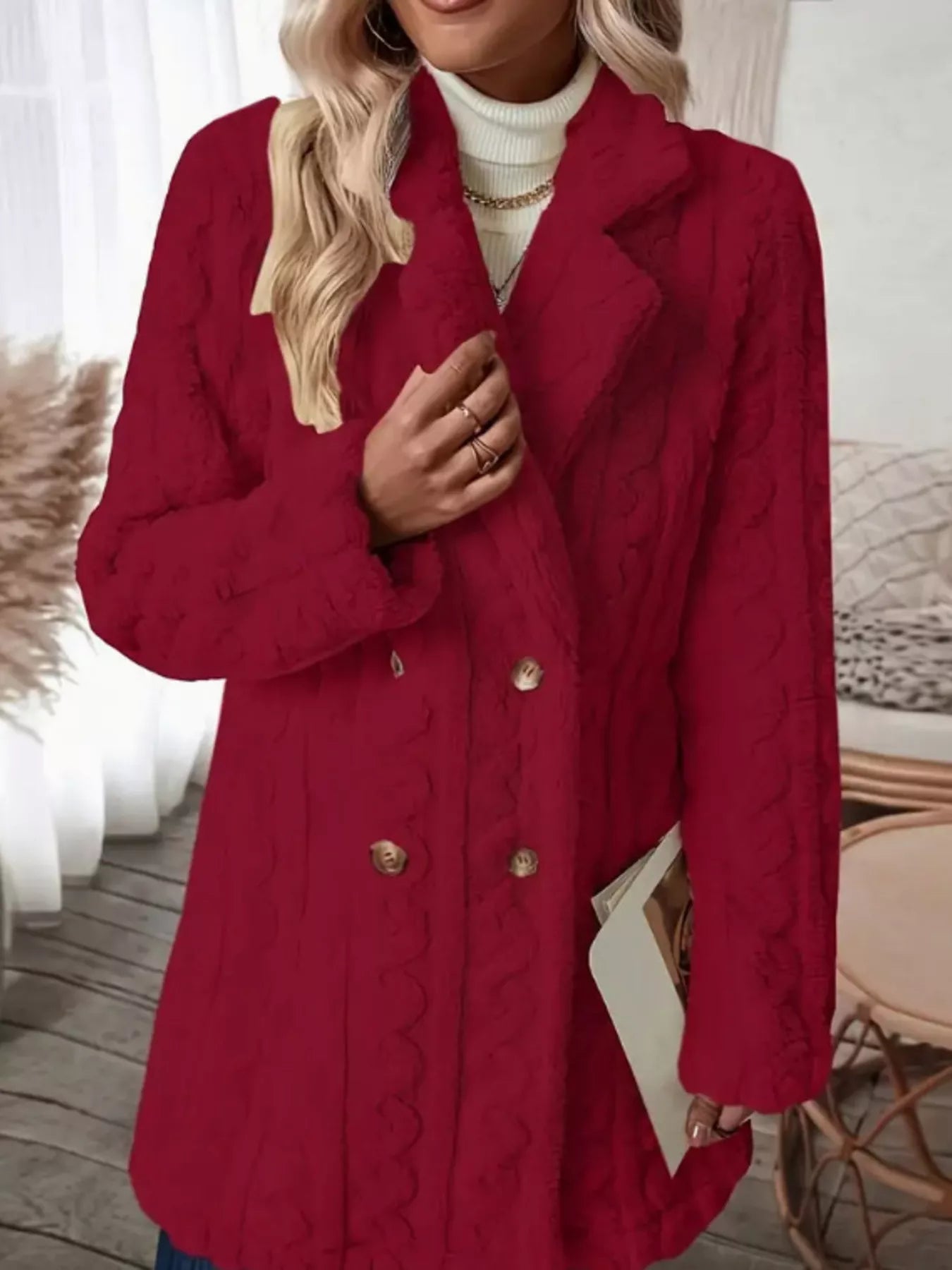 Chic Double-Breasted Teddy Coat Overcoats AwRans Premium dd66e9070fe0484990e780cb77f6ad14-Max-Origin