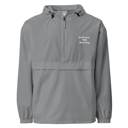 Unisex | Embrace The Journey - Embroidered Champion Packable Jacket - AwRans Clothing