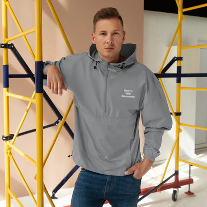 Unisex | Brave The Elements - Embroidered Champion Packable Jacket - AwRans Clothing