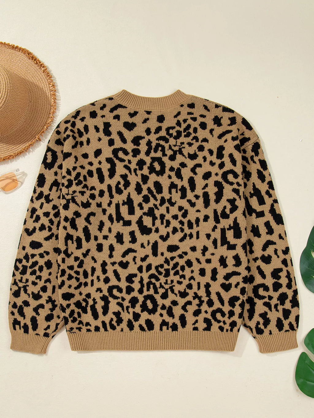 Oversized Leopard Print Chunky Knit Sweater Sweaters AwRans Premium f64aee6a0118453daaa3e02c38735d56-Max-Origin