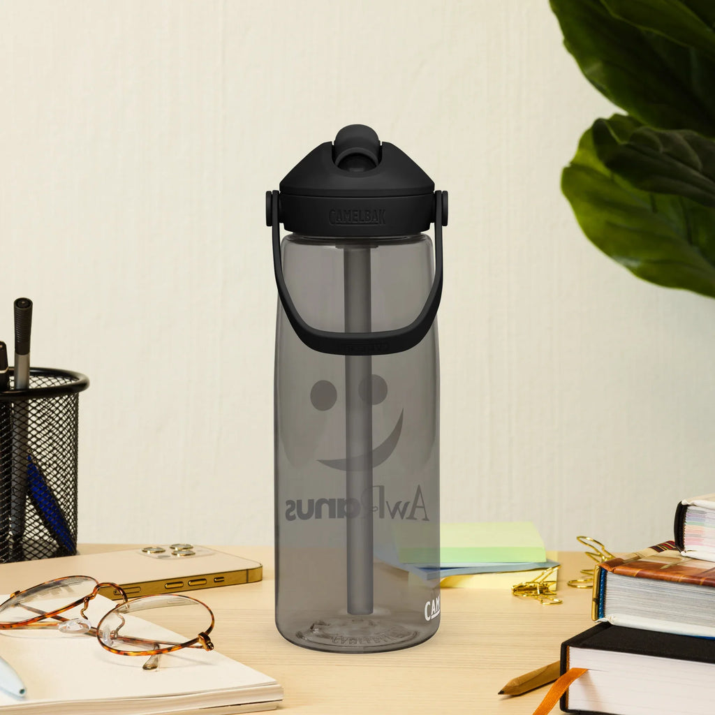 AwRans | Flip Straw Water Bottle - AwRans Clothing