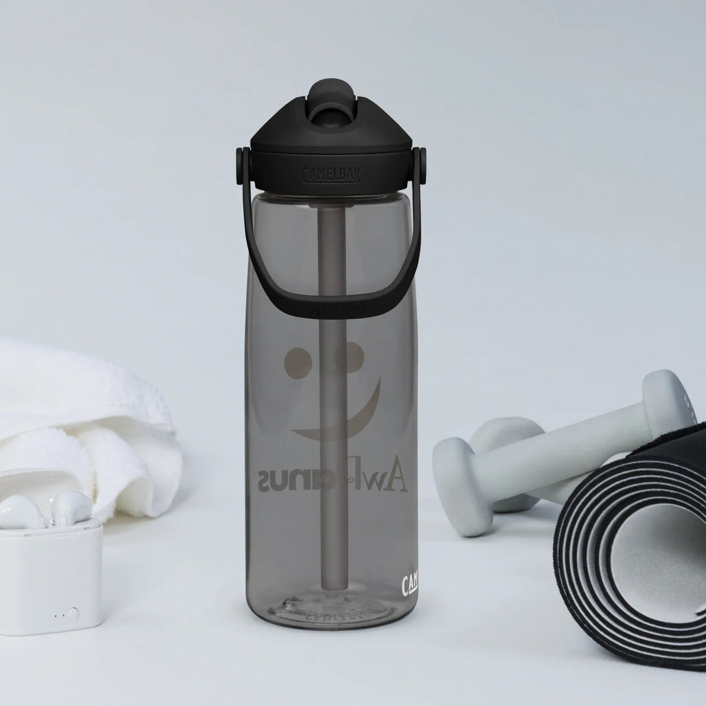 AwRans | Flip Straw Water Bottle - AwRans Clothing
