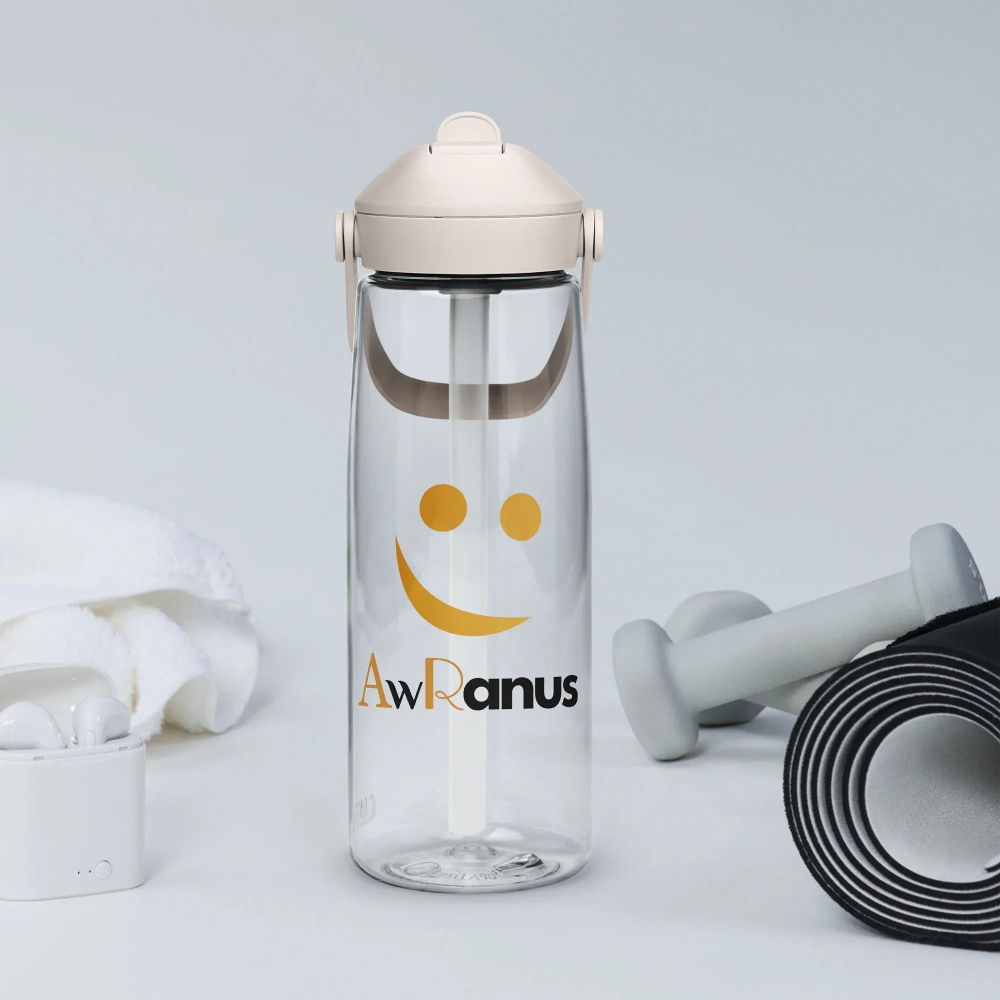 AwRans | Flip Straw Water Bottle - AwRans Clothing