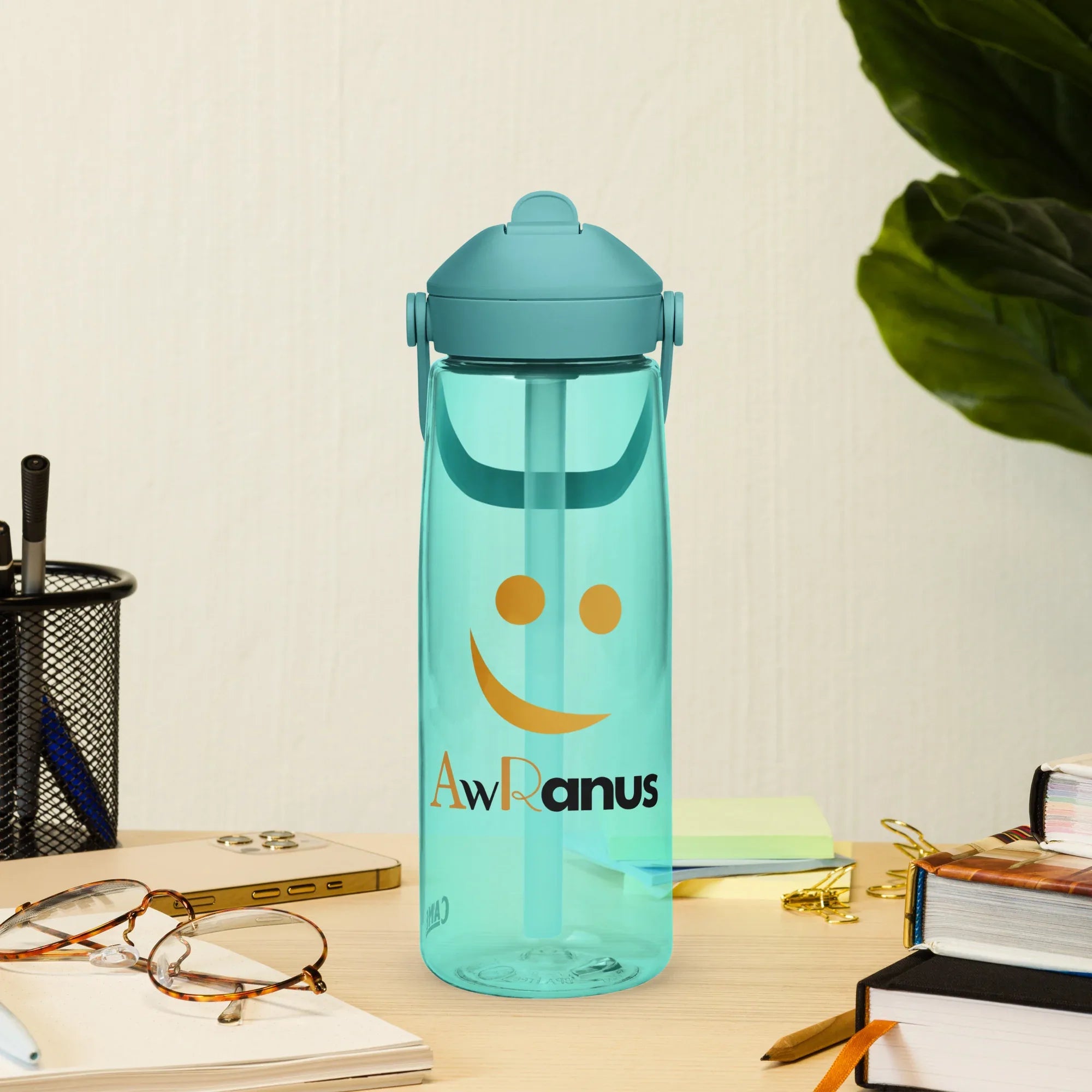 AwRans | Flip Straw Water Bottle - AwRans Clothing