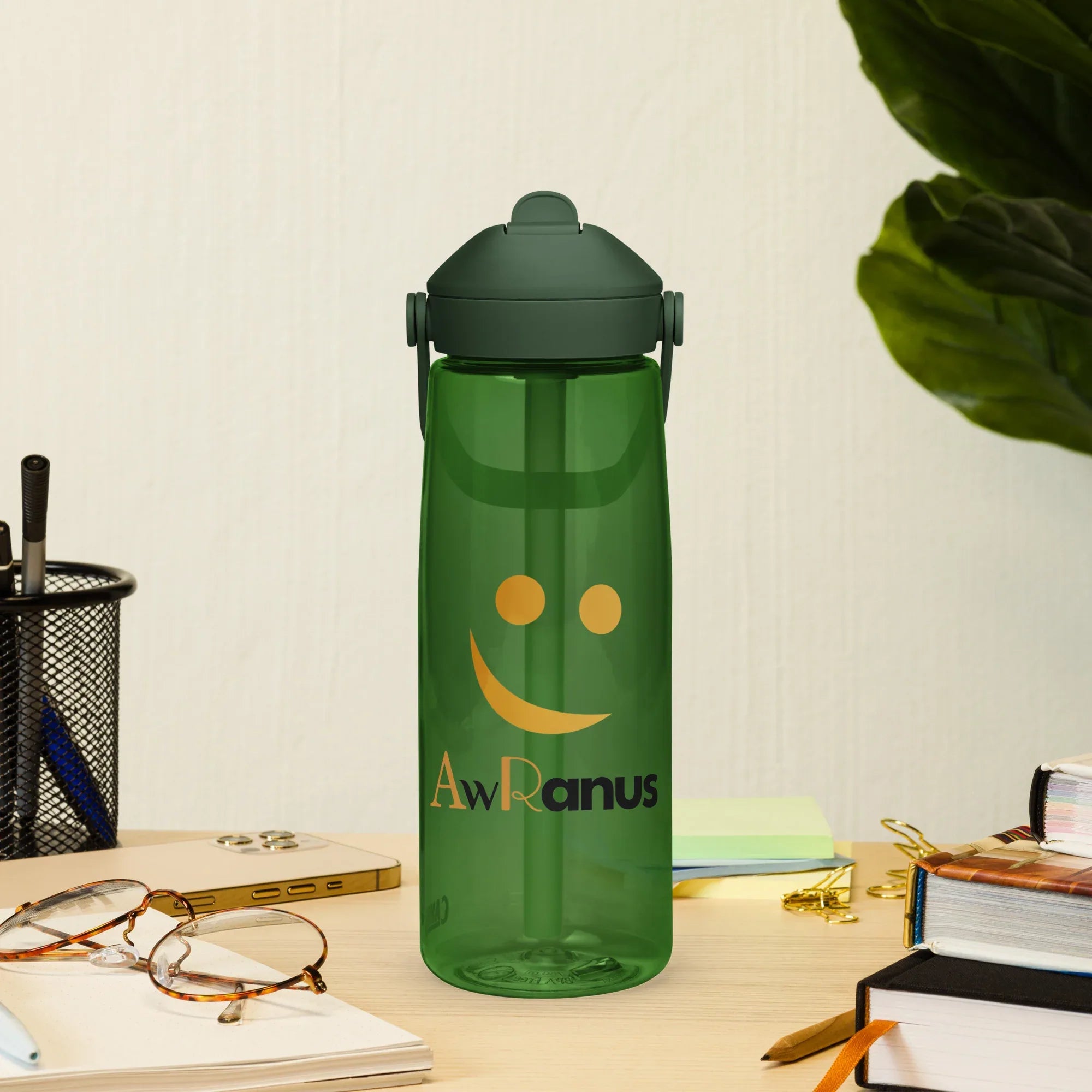 AwRans | Flip Straw Water Bottle - AwRans Clothing