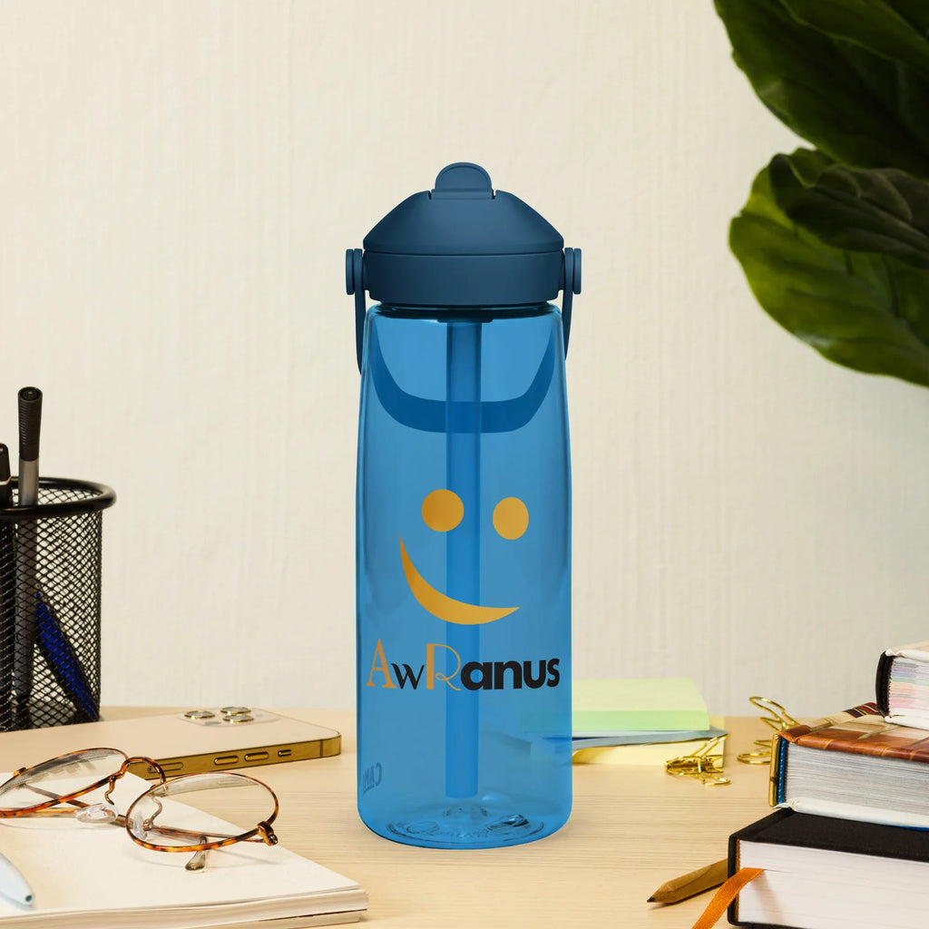 AwRans | Flip Straw Water Bottle - AwRans Clothing