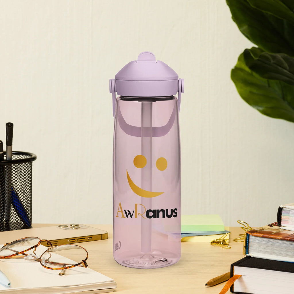 AwRans | Flip Straw Water Bottle - AwRans Clothing