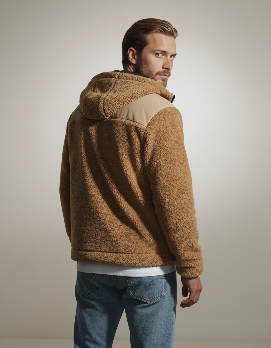 Urban Sherpa Fleece Hooded Jacket