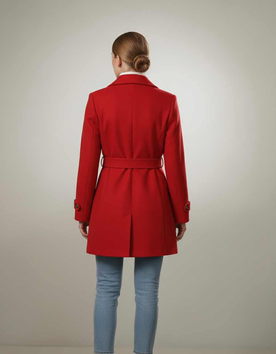 Classic Elegant Button-Front Coat Overcoats AwRans Premium generated-fashion_3_1