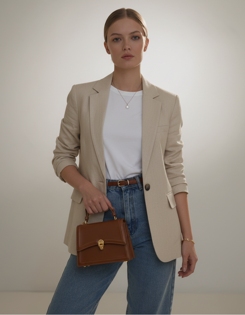 Classic Chic Lapel Blazer