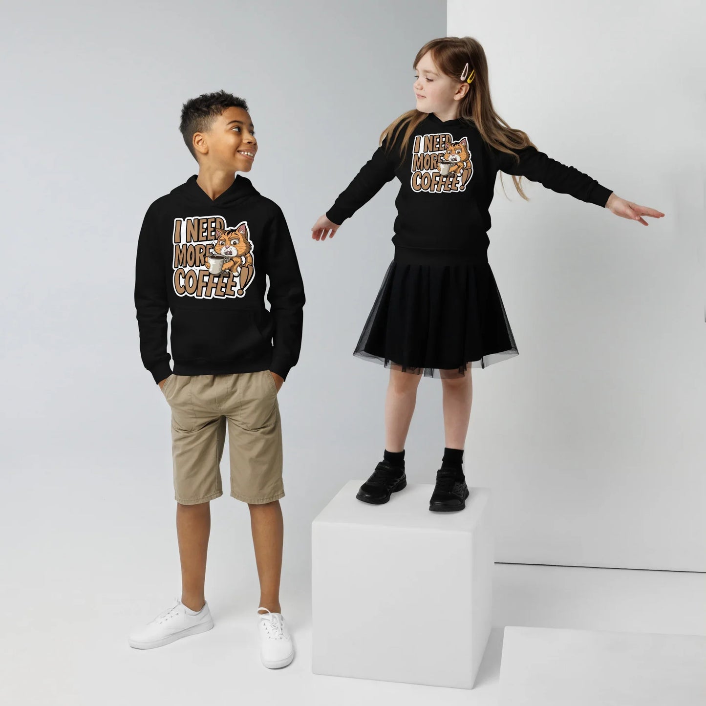 I Need More Coffee | Kids Hoodie - AwRans Clothing
