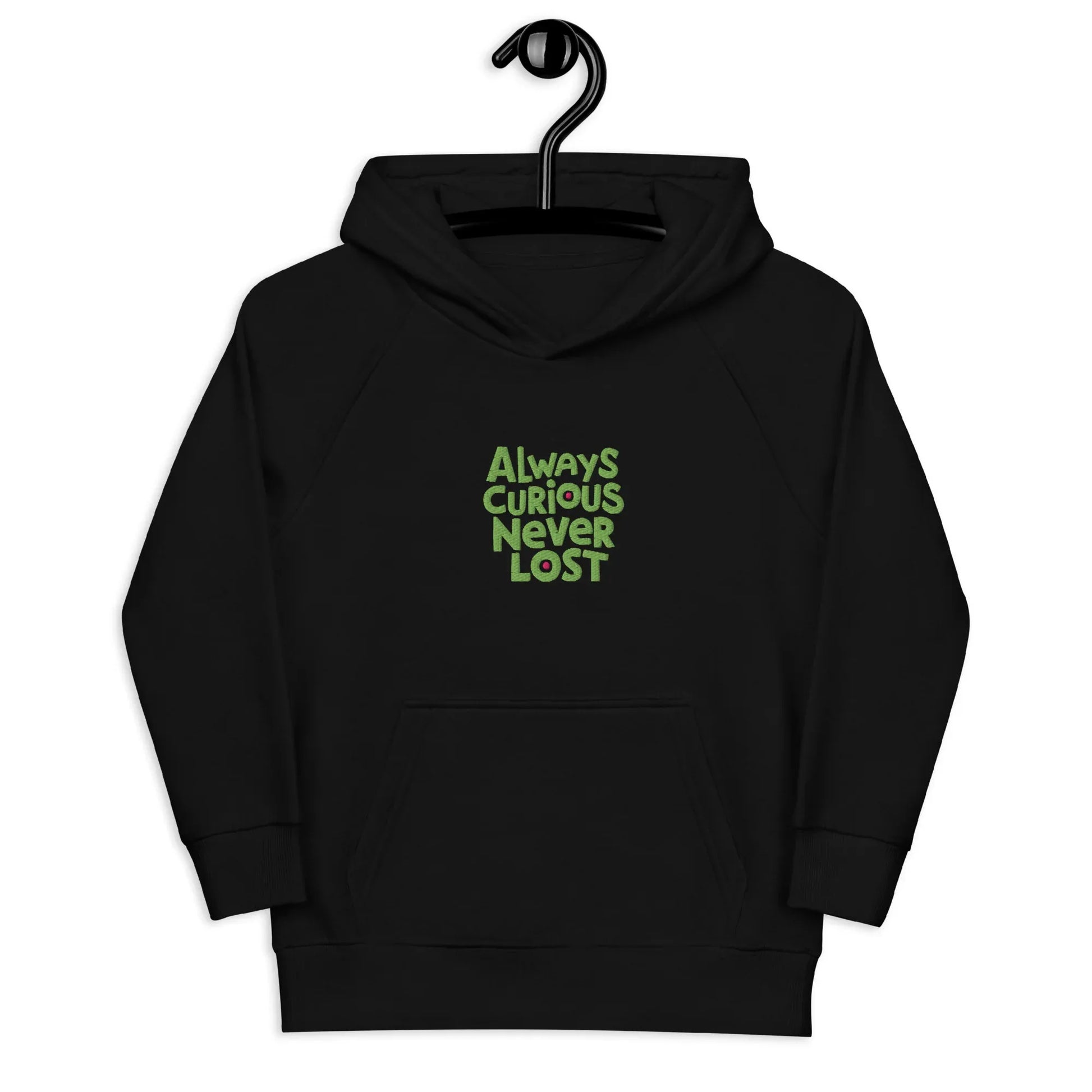 Always Curious Never Lost | Kids Embroidered Hoodie - AwRans Clothing