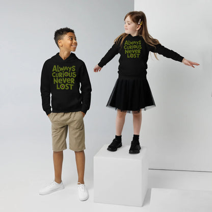 Always Curious Never Lost | Kids Hoodie - AwRans Clothing