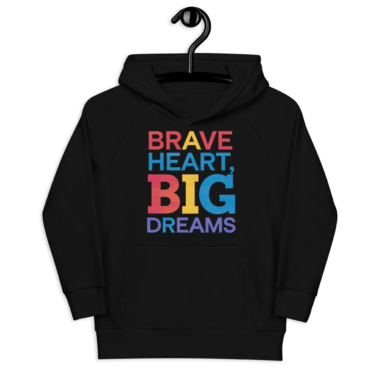 Brave Heart Big Dreams | Kids Hoodie - AwRans Clothing