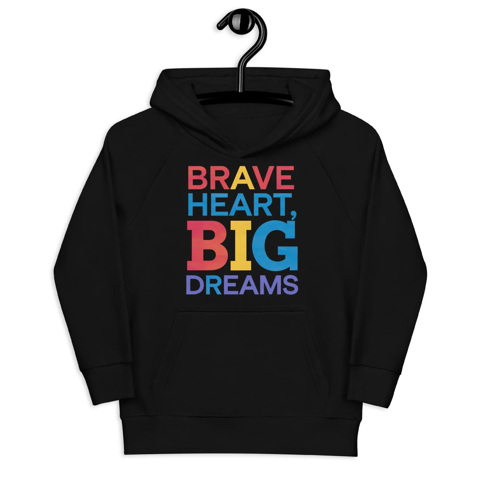 Brave Heart Big Dreams | Kids Hoodie - AwRans Clothing