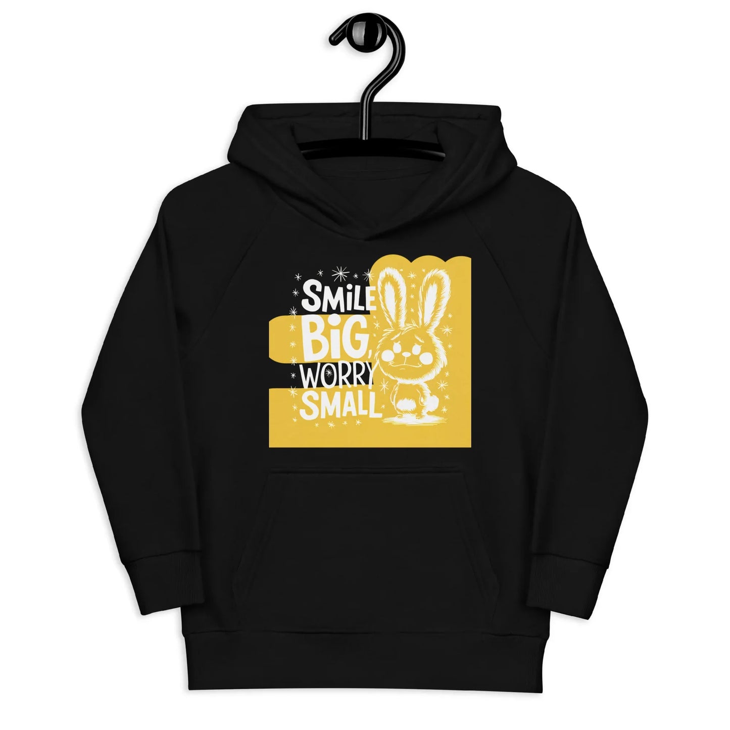 Smile Big, Worry Small | Kids Hoodie - AwRans Clothing