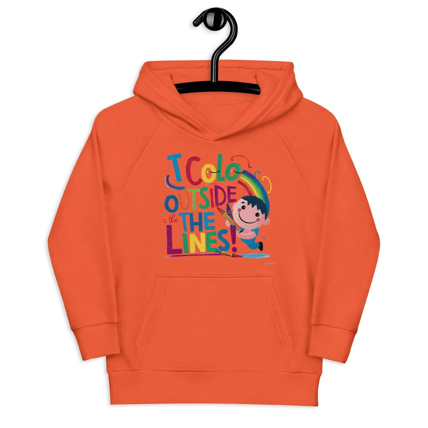 I Color Outside The Lines! | Kids Hoodie - AwRans Clothing