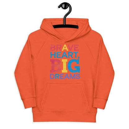 Brave Heart Big Dreams | Kids Hoodie - AwRans Clothing