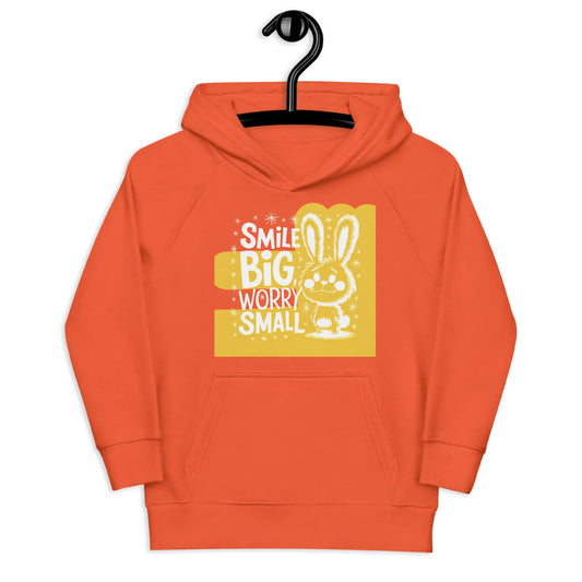 Smile Big, Worry Small | Kids Hoodie - AwRans Clothing
