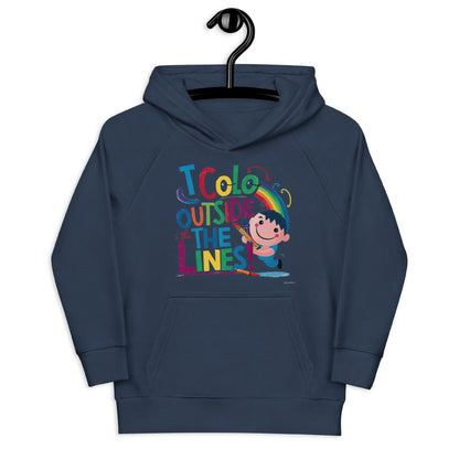 I Color Outside The Lines! | Kids Hoodie - AwRans Clothing